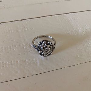 Sterling Silver Stamped Hugo Kohl Ring
